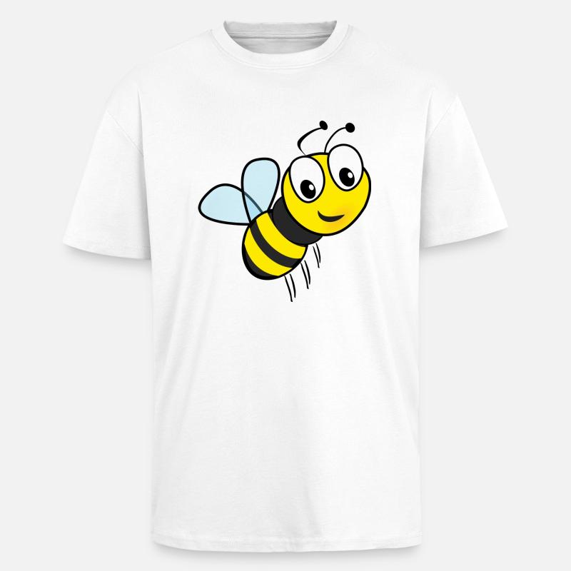 Flotte Biene Geschenk - Oversized Heavyweight Unisex T-Shirt - Weiß