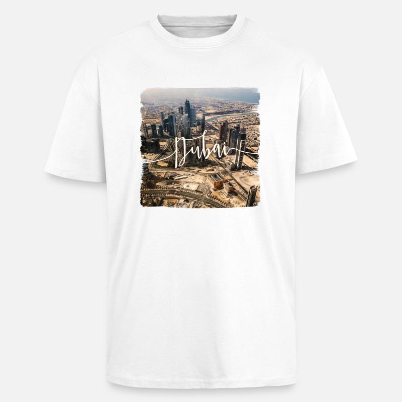 Dubai - Oversized Heavyweight Unisex T-Shirt - Weiß