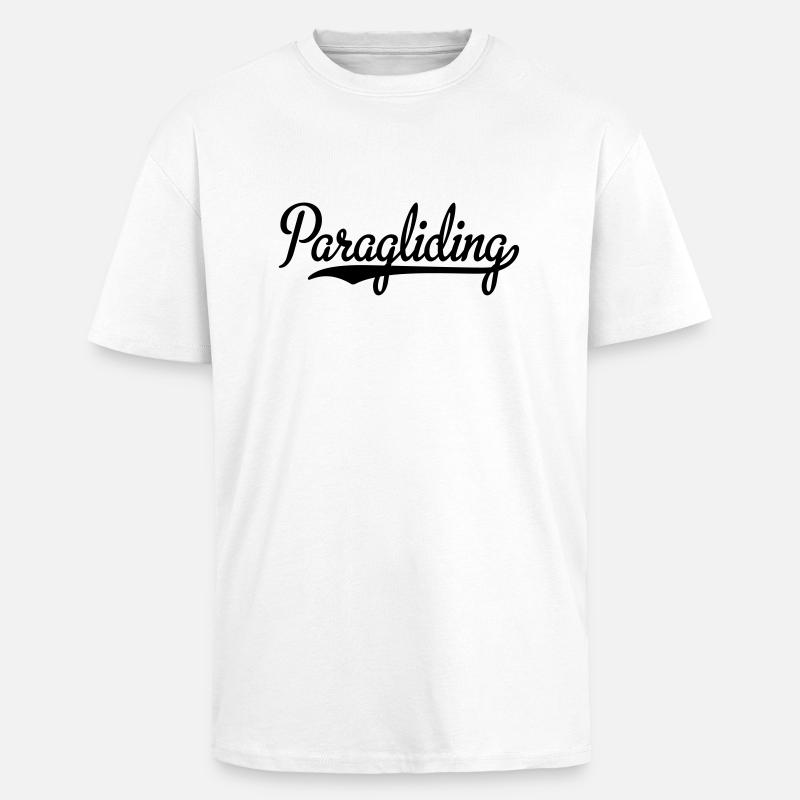 Paragliding - Oversized Heavyweight Unisex T-Shirt - Weiß