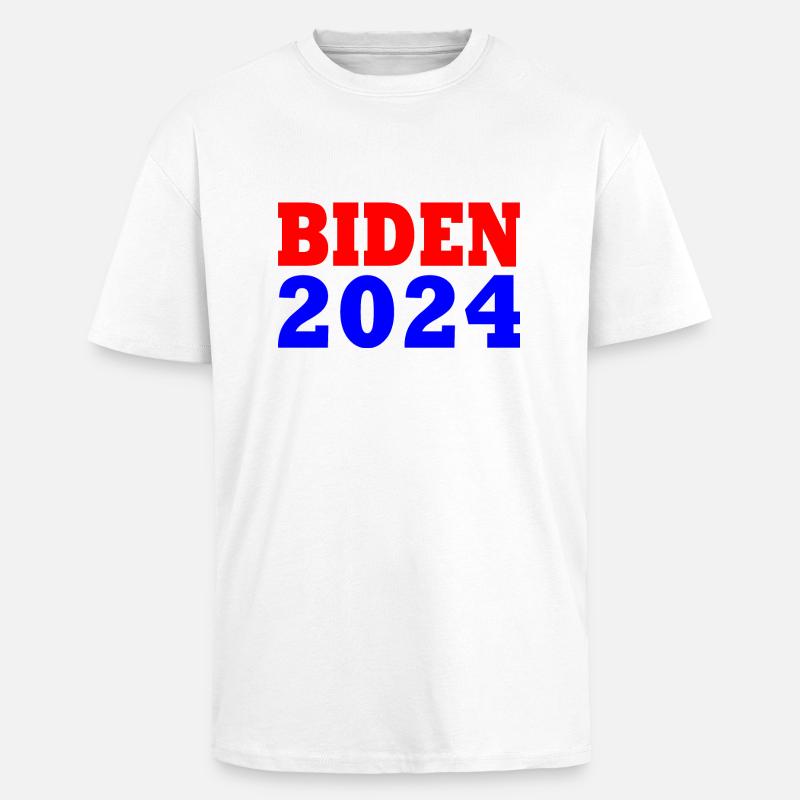 Joe Biden 2024 - Oversized Heavyweight Unisex T-Shirt - Weiß