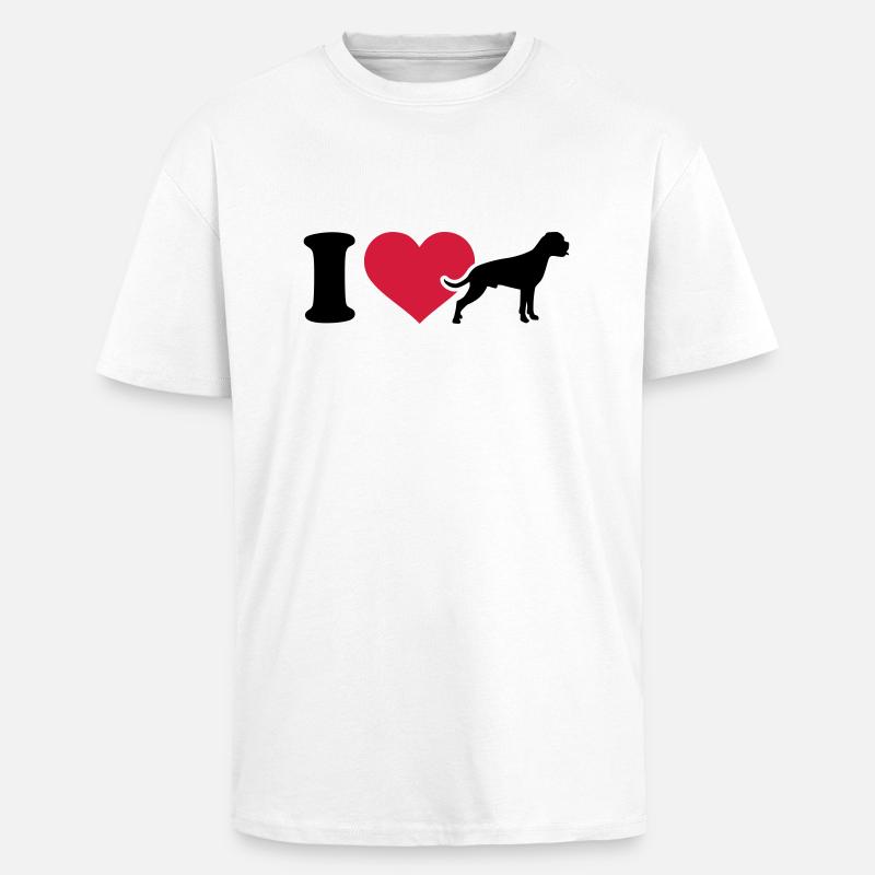 Boxer - Oversized Heavyweight Unisex T-Shirt - Weiß