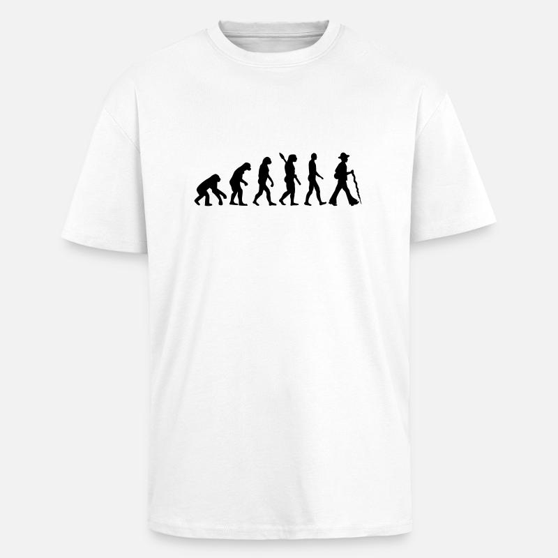 Evolution Carpenter - Unisex Oversized Heavyweight T-shirt - white