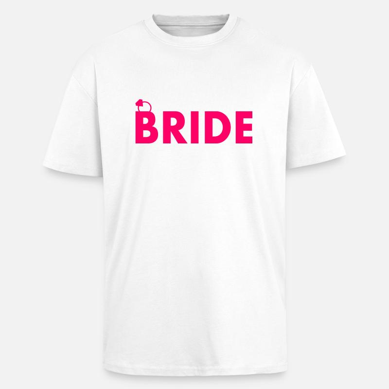 Bride - T-shirt unisexe oversize épais - blanc