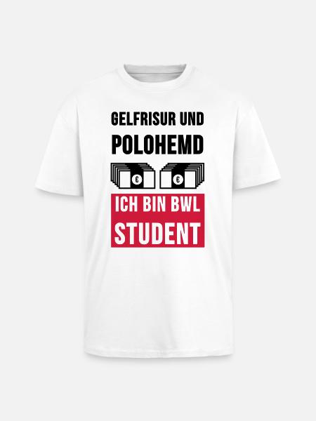 BWL Student Tassen & Zubehör - Oversized Heavyweight Unisex T-Shirt - Weiß