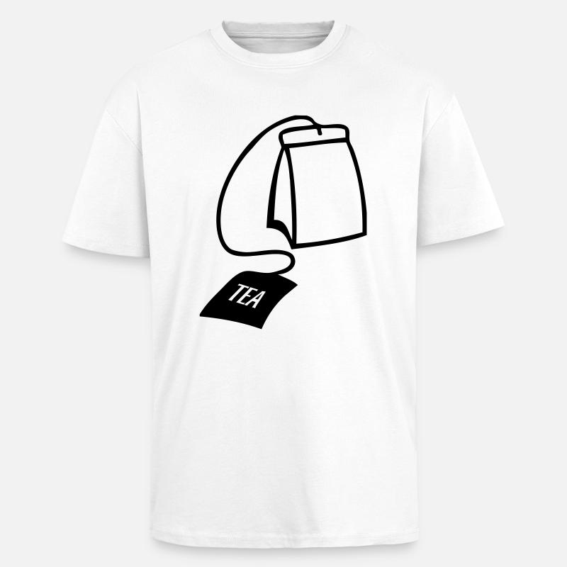 teabag - Oversized Heavyweight Unisex T-Shirt - Weiß