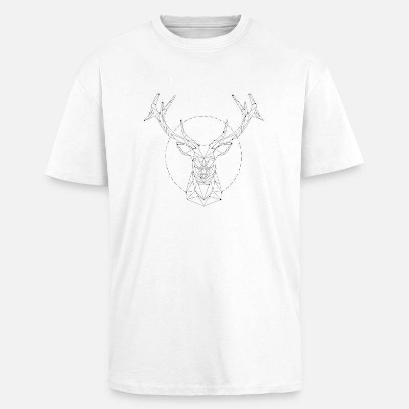 Deer constellation - Unisex Oversized Heavyweight T-shirt - white
