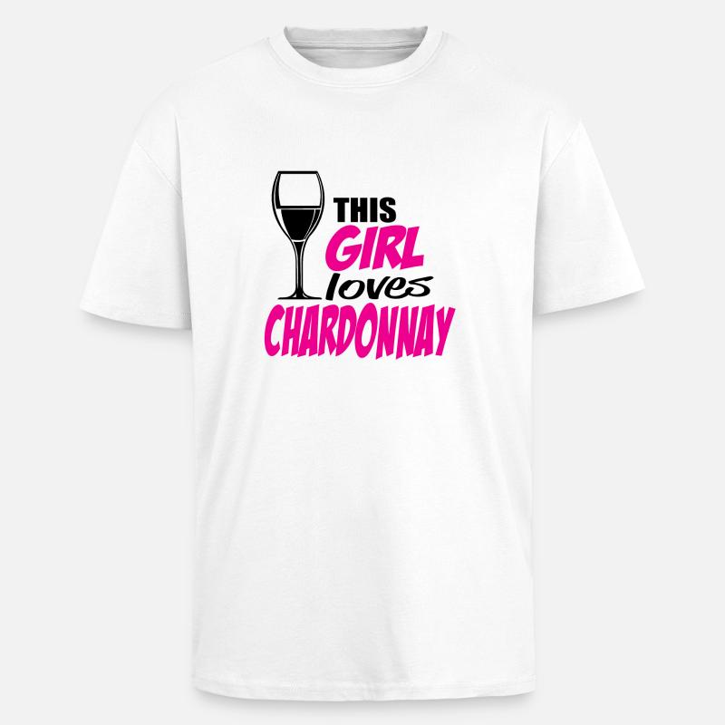 Chardonnay - T-shirt unisexe oversize épais - blanc