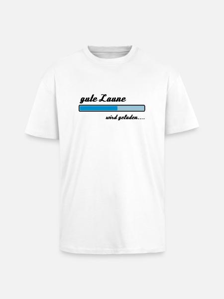 Gute Laune wird geladen... - Oversized Heavyweight Unisex T-Shirt - Weiß
