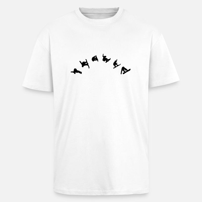 Snowboarder - Freestyle - Oversized Heavyweight Unisex T-Shirt - Weiß