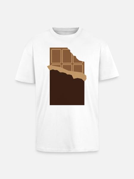 A bar of chocolate - Unisex Oversized Heavyweight T-shirt - white