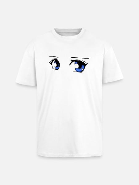 manga eyes - Unisex Oversized Heavyweight T-shirt - white