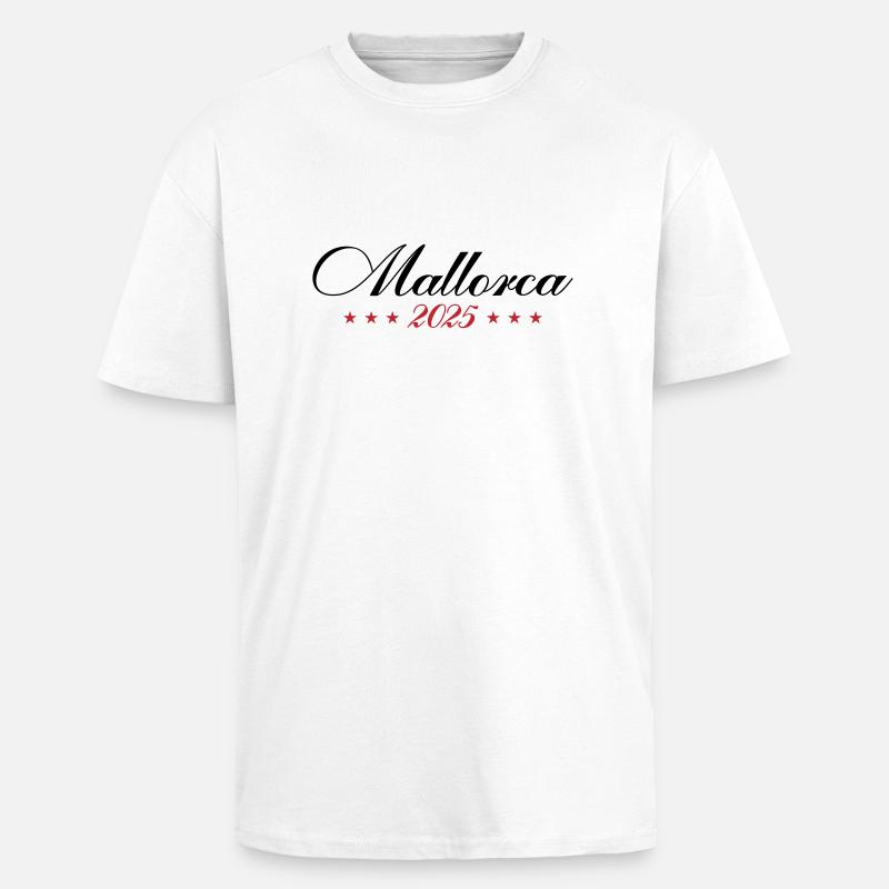 Mallorca 2025 - Oversized Heavyweight Unisex T-Shirt - Weiß