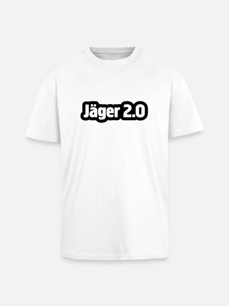 jäger 2.0 - Oversized Heavyweight Unisex T-Shirt - Weiß