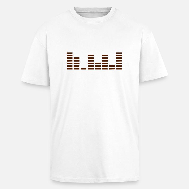 Equalizer - T-shirt unisexe oversize épais - blanc