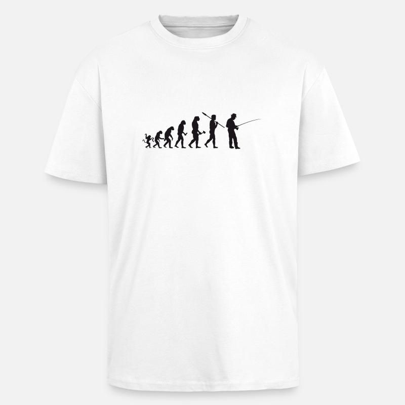 Evolution Fischen - Unisex Oversized Heavyweight T-shirt - white