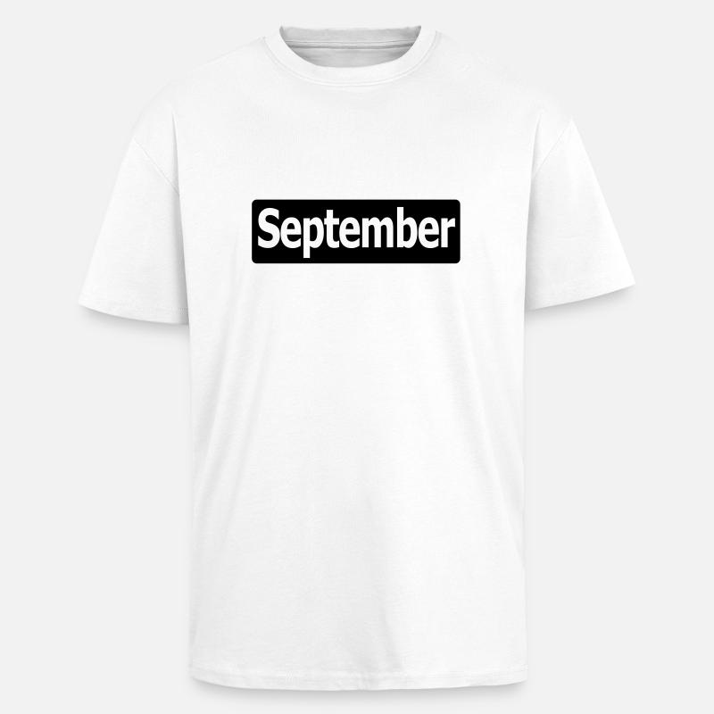 september3 - Oversized Heavyweight Unisex T-Shirt - Weiß