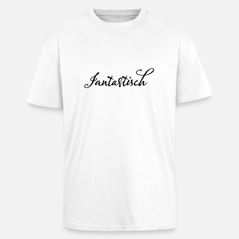 Jan Fantastisch - Oversized Heavyweight Unisex T-Shirt - Weiß