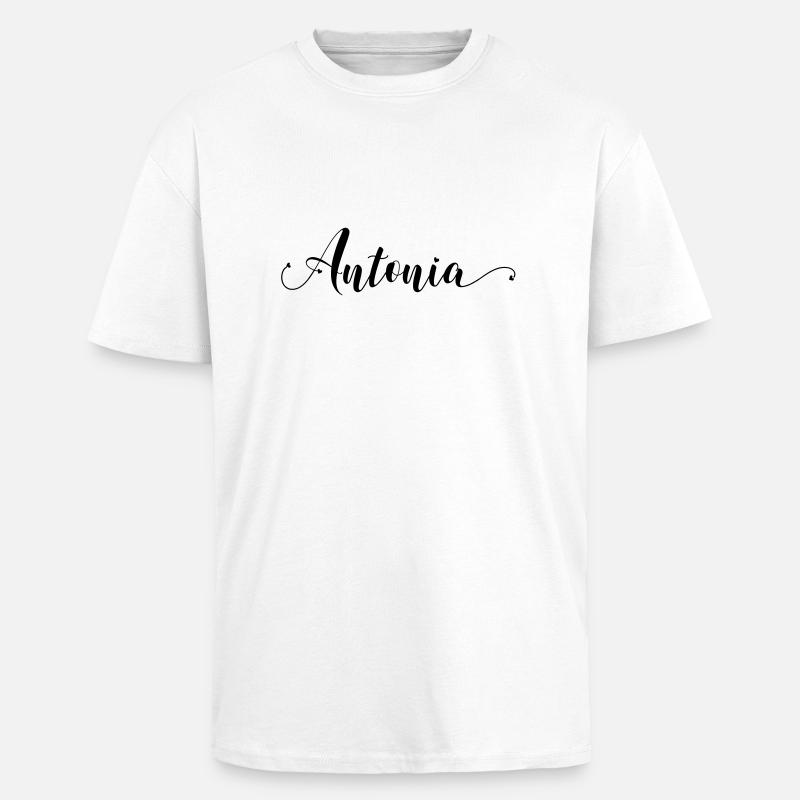 (antonia) - Oversized Heavyweight Unisex T-Shirt - Weiß