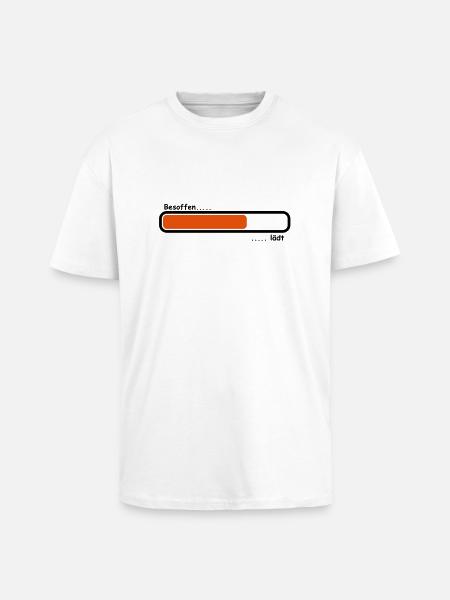besoffen - Oversized Heavyweight Unisex T-Shirt - Weiß