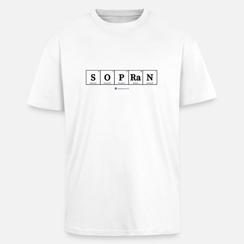 Soprano (light fabrics) - Unisex Oversized Heavyweight T-shirt - white