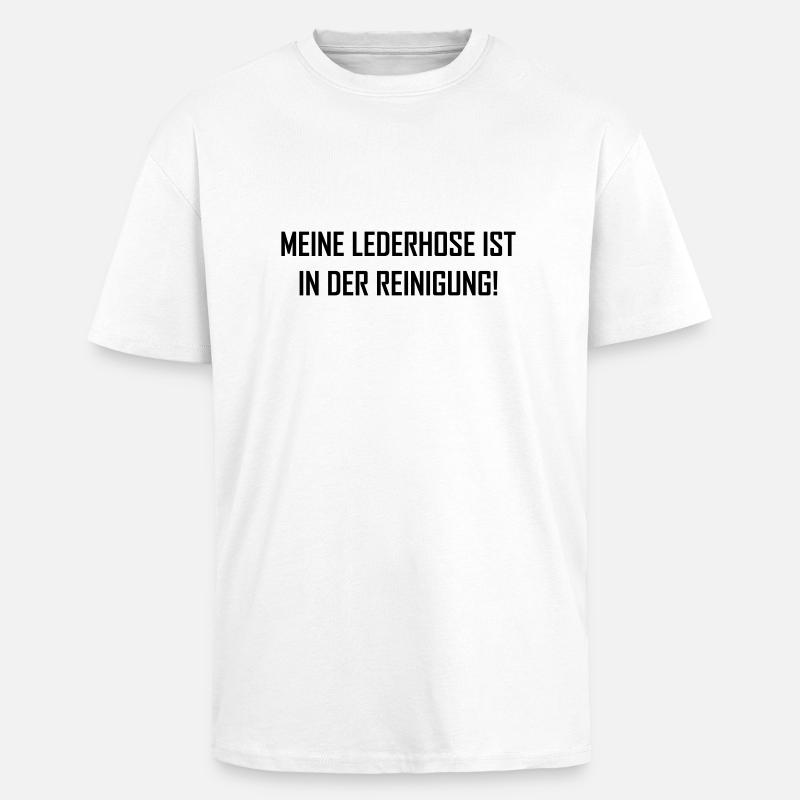 lederhose - Unisex Oversized Heavyweight T-shirt - white
