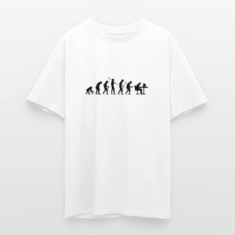 Evolution T-shirt unisexe oversize épais