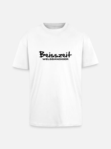 beisszeit_welsbaendiger - Oversized Heavyweight Unisex T-Shirt - Weiß