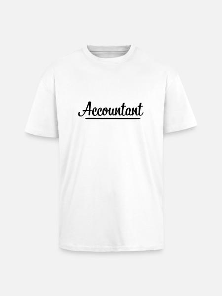 Comptable - T-shirt unisexe oversize épais - blanc