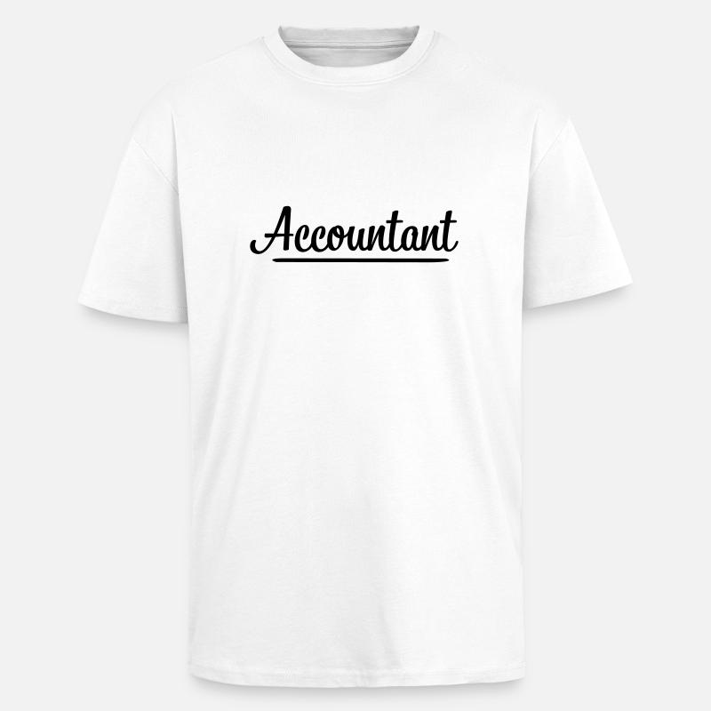 Accountant - Unisex Oversized Heavyweight T-shirt - white