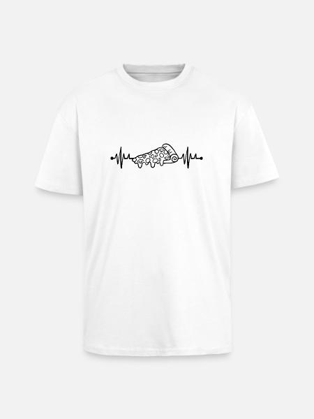 PIZZA Lifeline - Unisex Oversized Heavyweight T-shirt - white