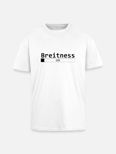 Breitness 10 - Oversized Heavyweight Unisex T-Shirt - Weiß