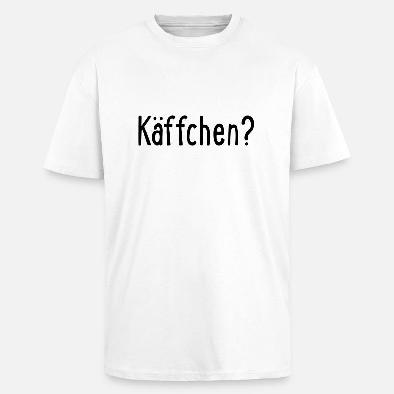 käffchen - Oversized Heavyweight Unisex T-Shirt - Weiß