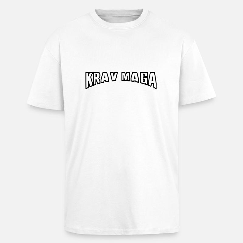 krav maga bogen - Oversized Heavyweight Unisex T-Shirt - Weiß