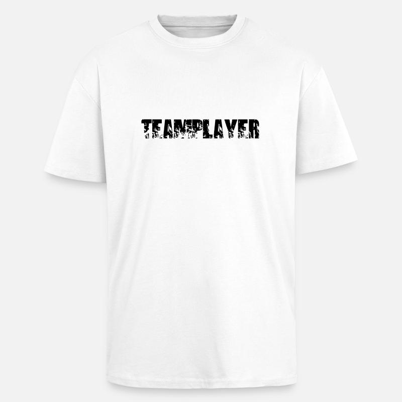 teamplayer - Oversized Heavyweight Unisex T-Shirt - Weiß
