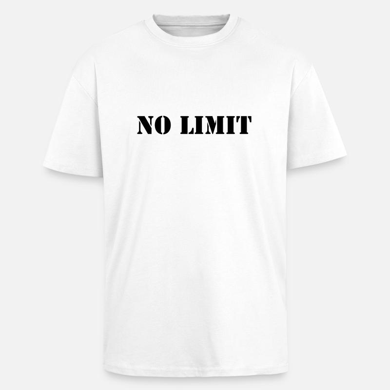 no_limit_01 - Oversized Heavyweight Unisex T-Shirt - Weiß