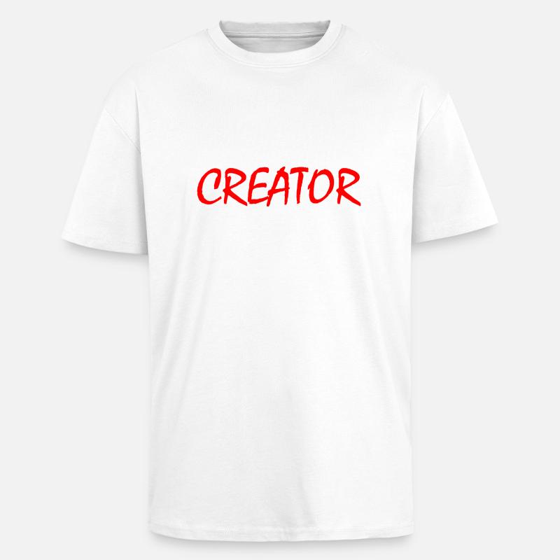 Creator - T-shirt unisexe oversize épais - blanc