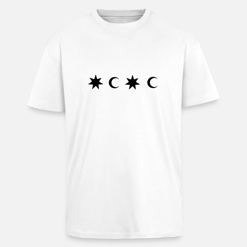 elemente - Oversized Heavyweight Unisex T-Shirt - Weiß