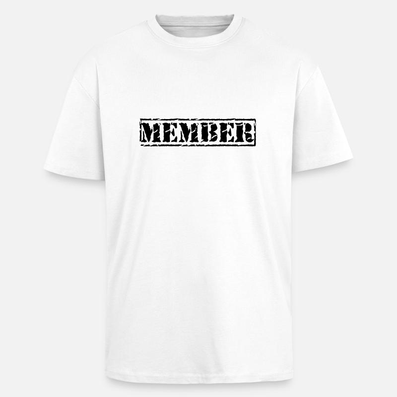 member - Oversized Heavyweight Unisex T-Shirt - Weiß
