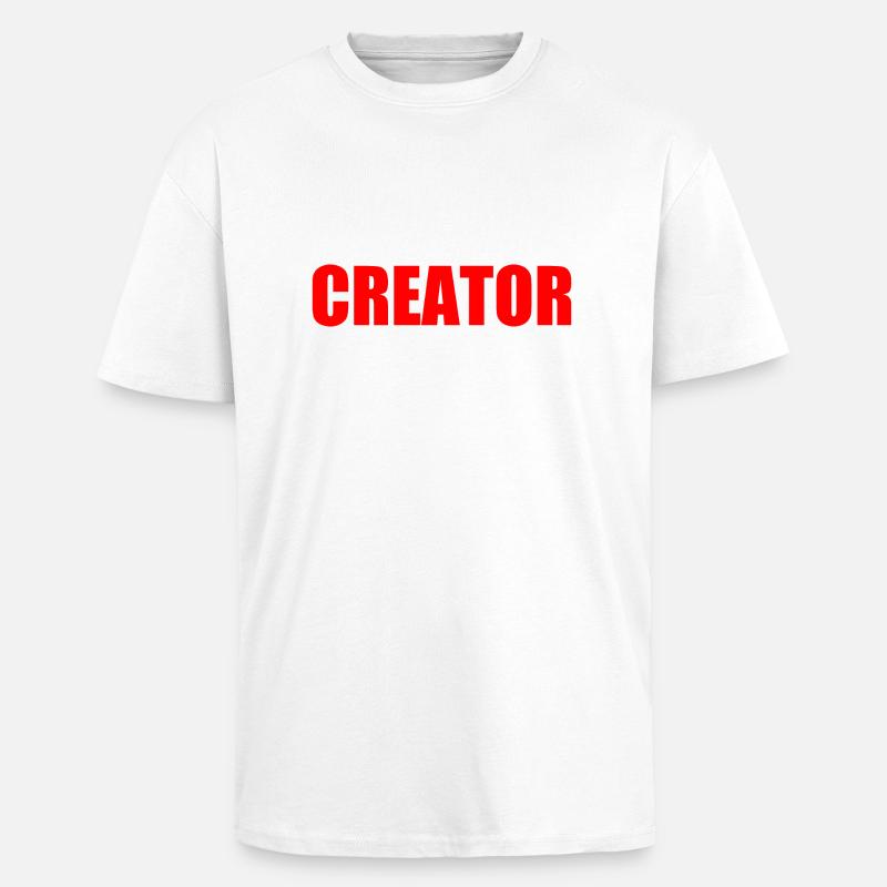 Creator - Oversized Heavyweight Unisex T-Shirt - Weiß