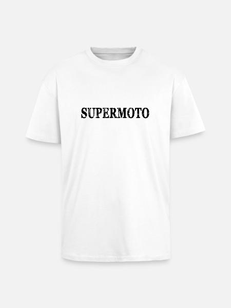 Supermoto - Oversized Heavyweight Unisex T-Shirt - Weiß