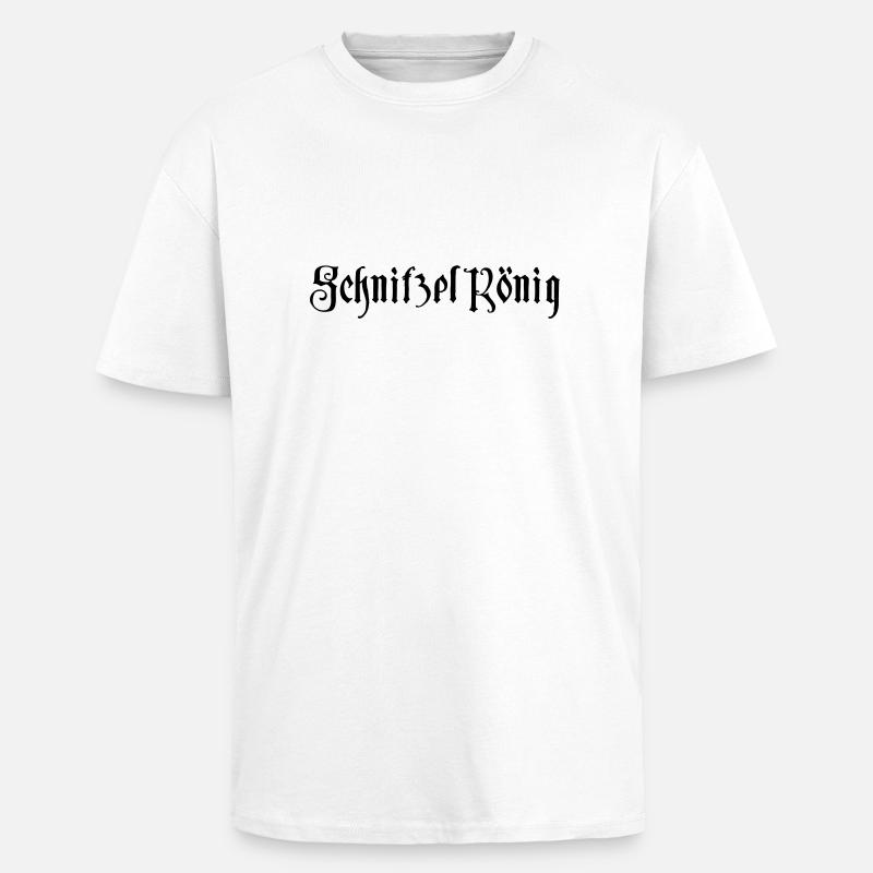 Schnitzel konge - Unisex oversized heavyweight t-shirt - hvid