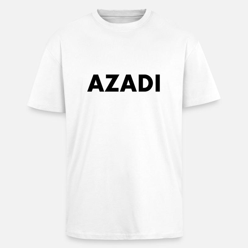 Azadi - Oversized Heavyweight Unisex T-Shirt - Weiß
