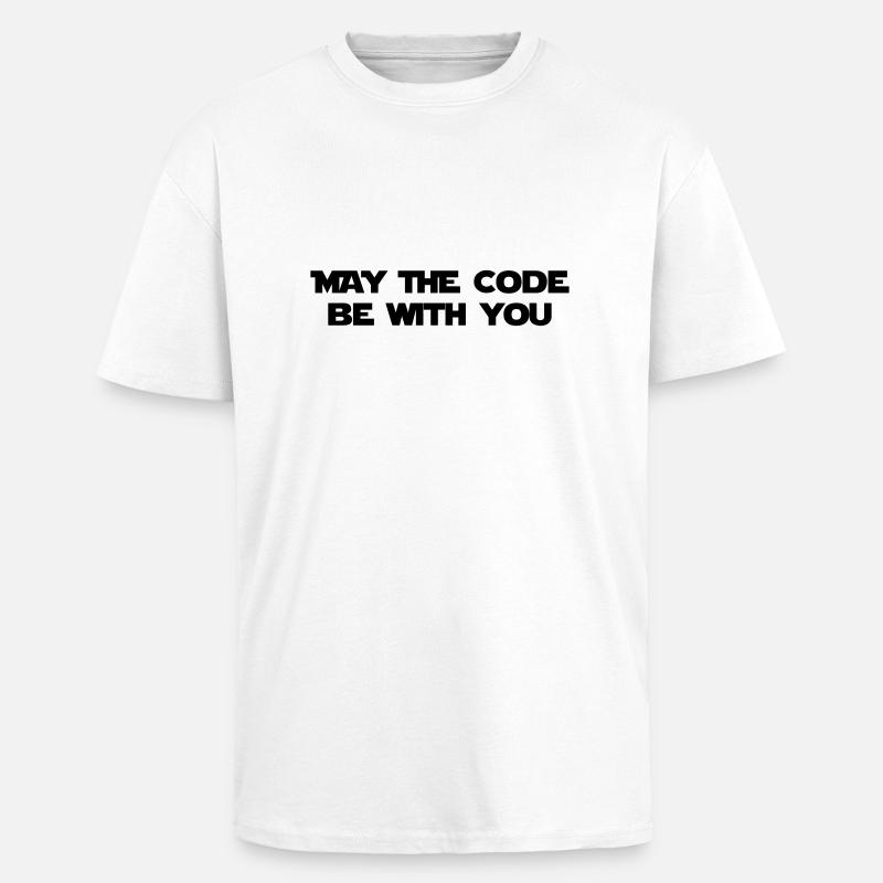 Computer / Developer / Geek / Code / Funny - Unisex Oversized Heavyweight T-shirt - white
