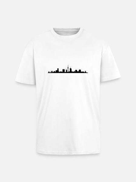 Skyline Essen NRW - Oversized Heavyweight Unisex T-Shirt - Weiß