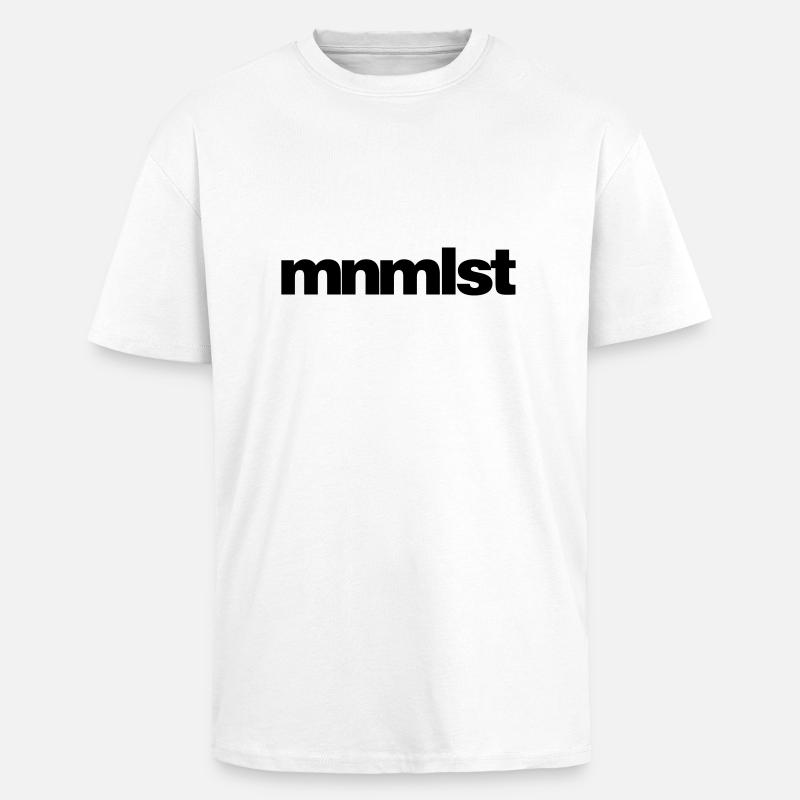 mnmlst / Minimalist - Oversized Heavyweight Unisex T-Shirt - Weiß