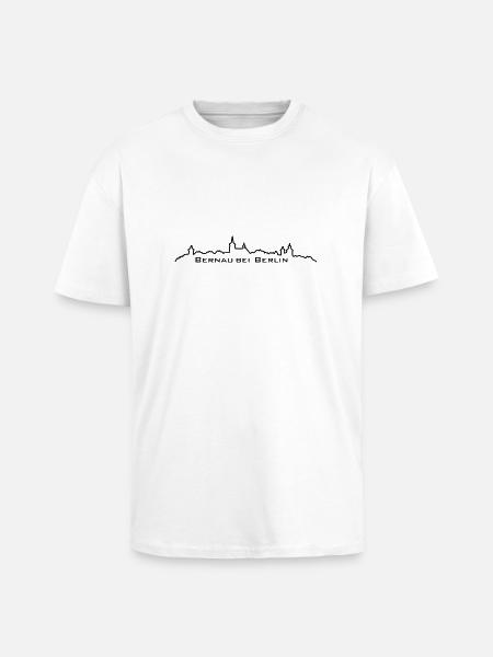 Silhouette Bernau - Oversized Heavyweight Unisex T-Shirt - Weiß