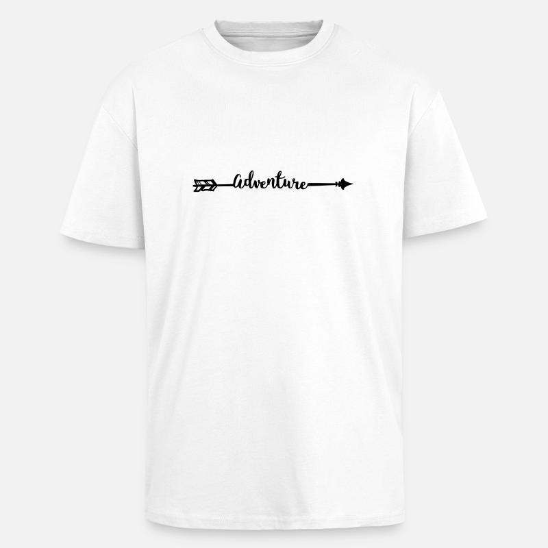 Adventure - Unisex Oversized Heavyweight T-shirt - white