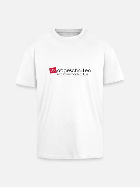 2x abgeschnitten... - Oversized Heavyweight Unisex T-Shirt - Weiß