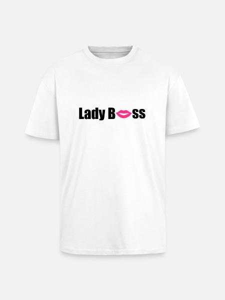 Lady Boss - Unisex Oversized Heavyweight T-shirt - white