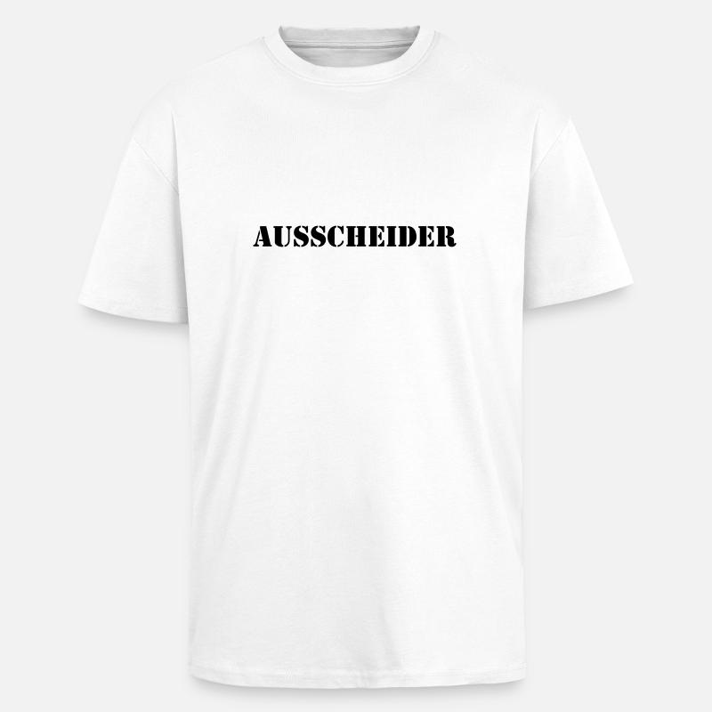 ausscheider - Oversized Heavyweight Unisex T-Shirt - Weiß